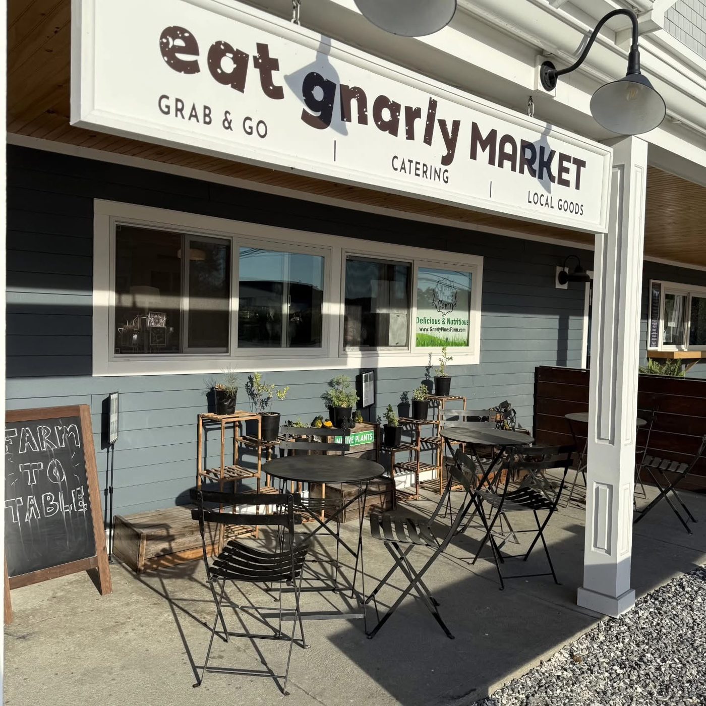 Eat Gnarly Market, on Main Road.